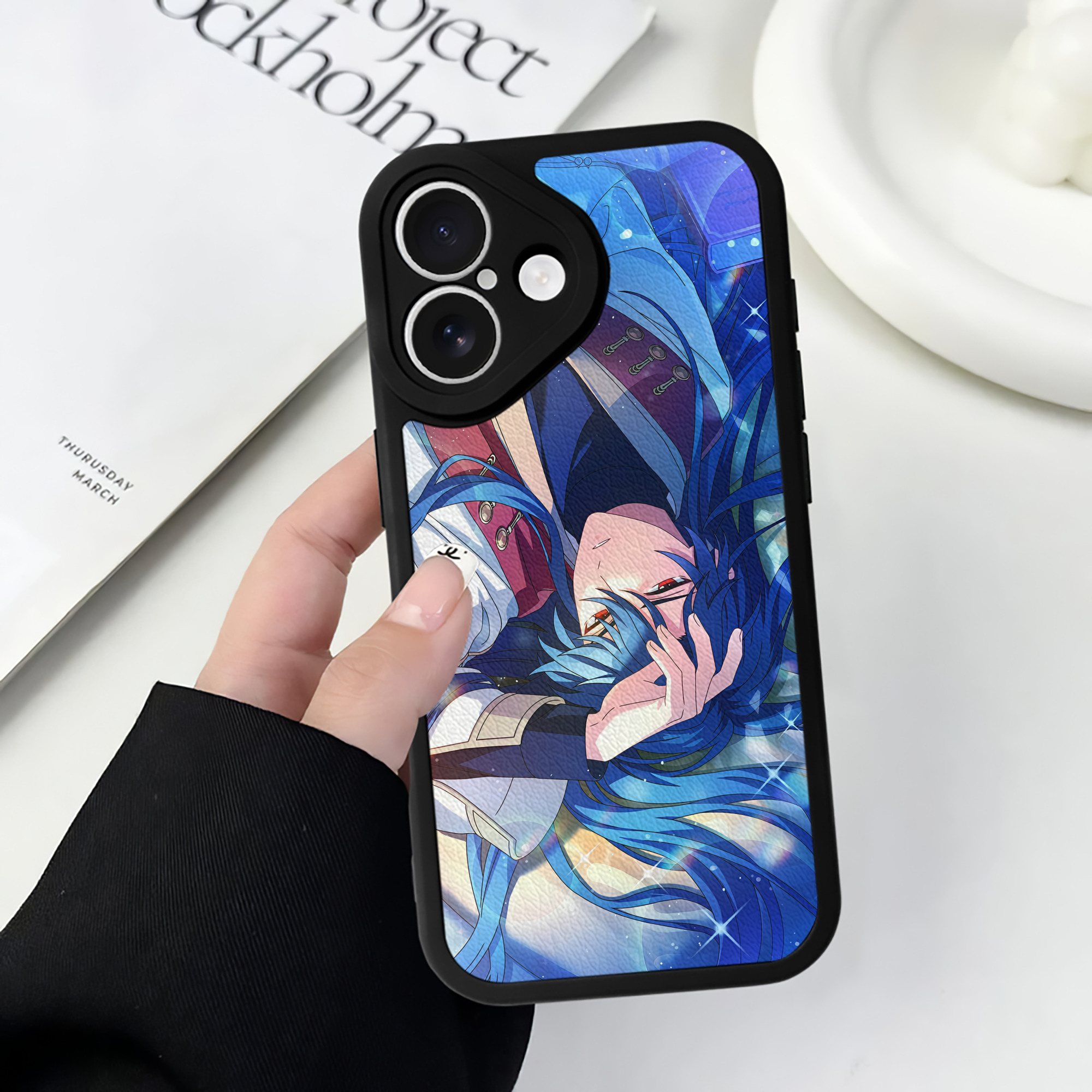（画像用） 刀剣乱舞 Touken Ranbu 【iPhone 16シリーズ対応】シリコンスマホケース（レザー調） 材質：シリコン